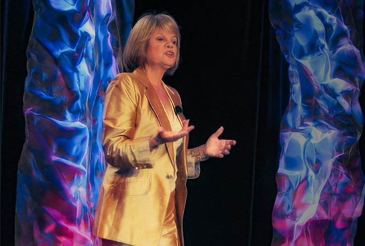 Judy Jernudd speaking